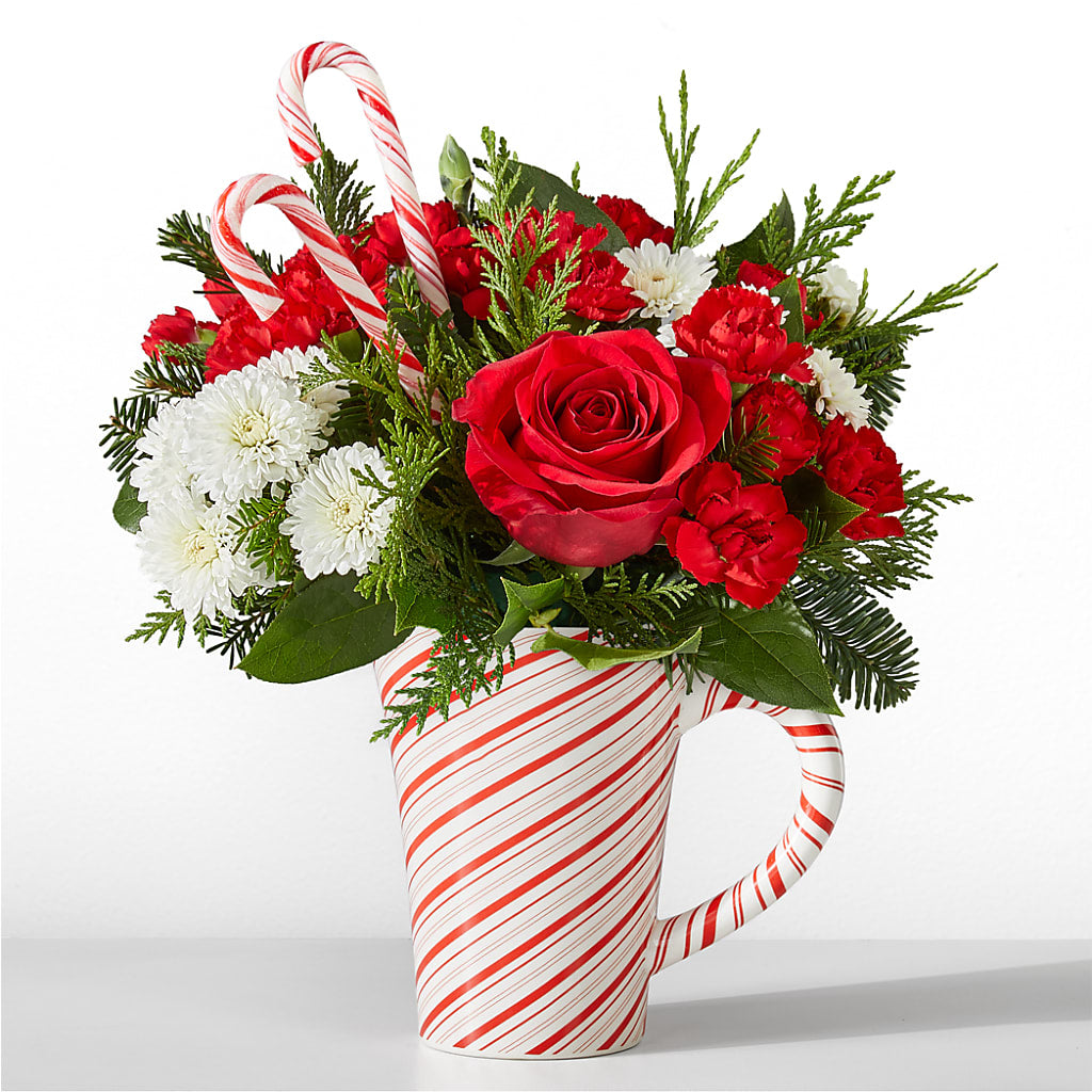 Peppermint Swirl Mug – Colonial Floral Fascinations, Georgetown SC