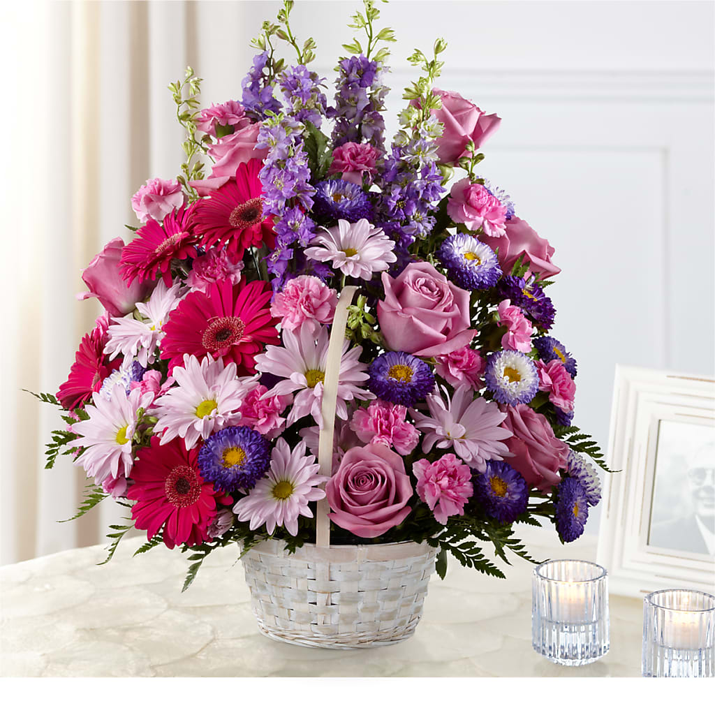 Pastel Peace Basket – Colonial Floral Fascinations, Georgetown SC