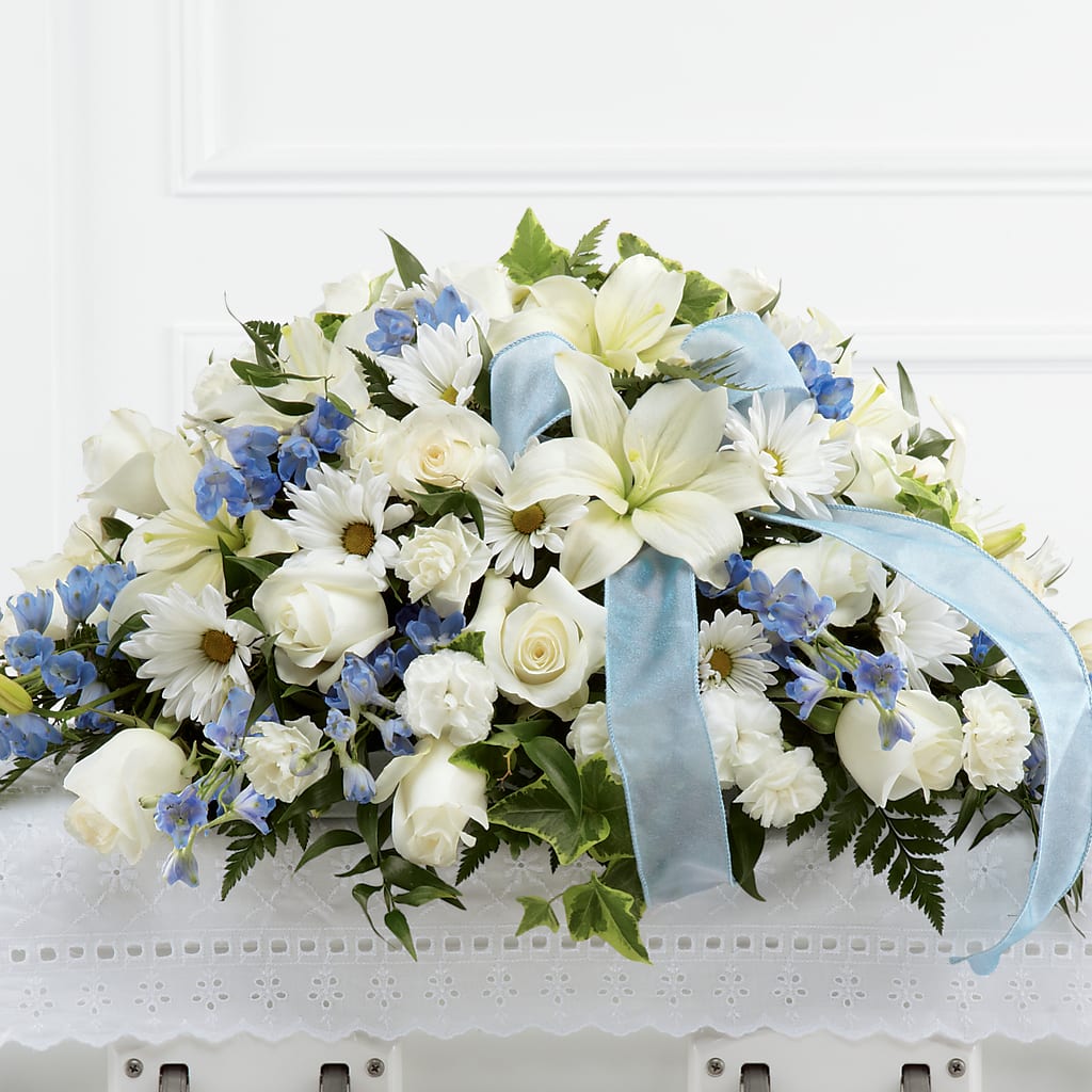 Tender Treasure Casket Spray – Colonial Floral Fascinations, Georgetown SC