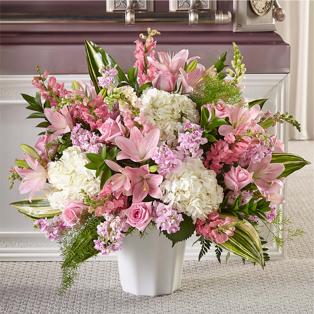 Simply Serene Floor Basket – Colonial Floral Fascinations, Georgetown SC