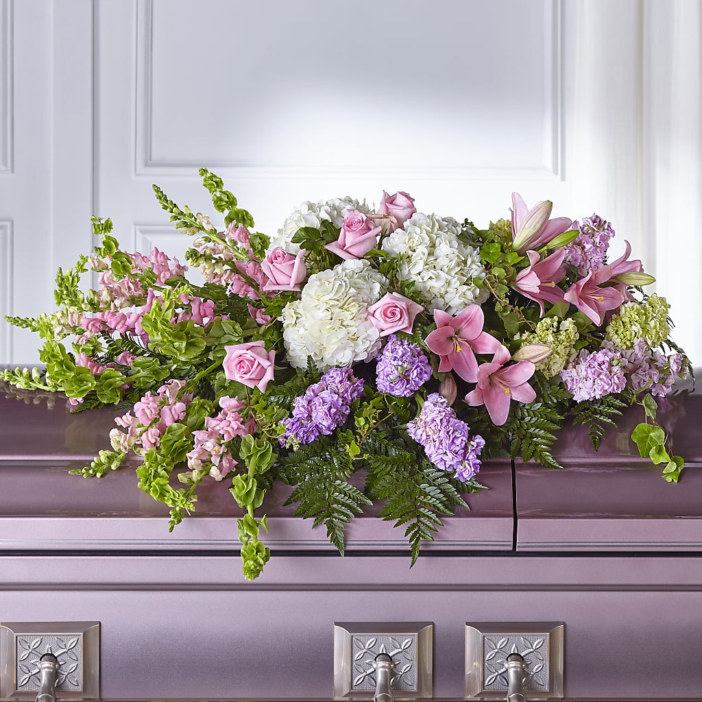 Life's Gratitude Casket Spray – Colonial Floral Fascinations, Georgetown SC