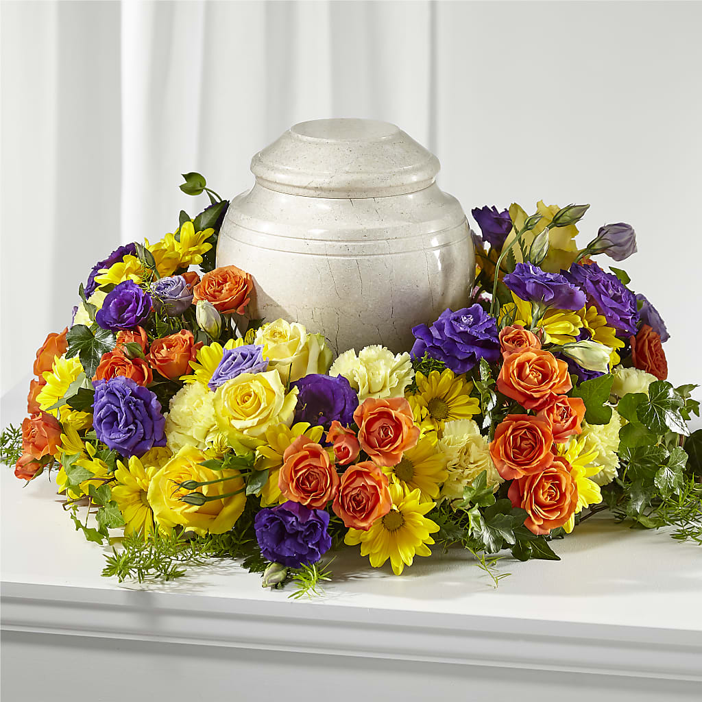 Blossoms of Remembrance Cremation Adornment – Colonial Floral Fascinations, Georgetown SC