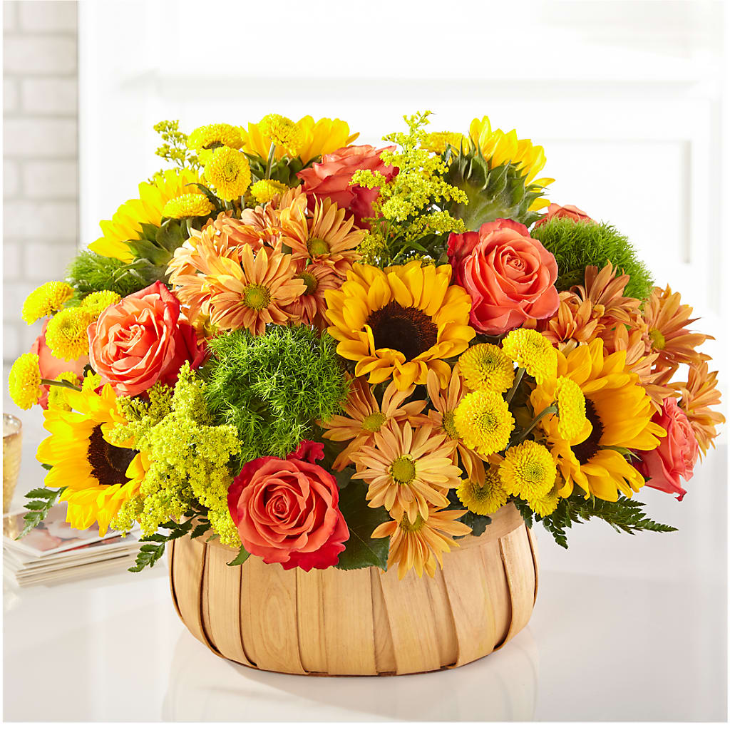 Harvest Sunflower Basket – Colonial Floral Fascinations, Georgetown SC