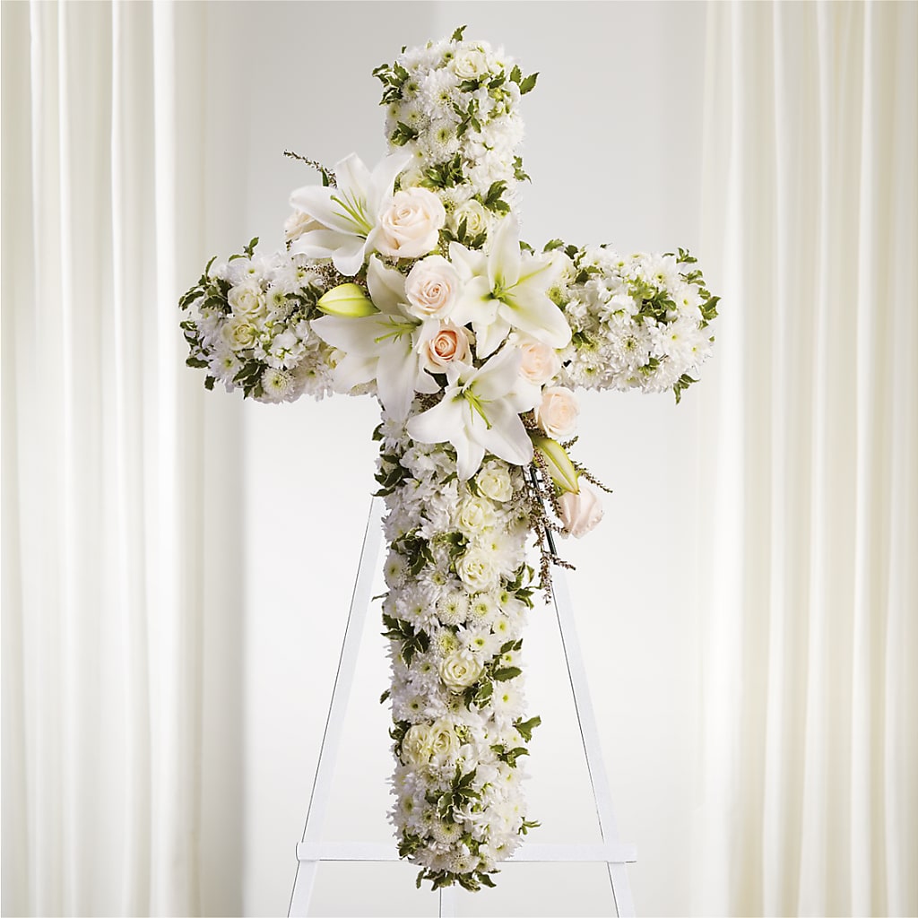 Spiritual Guidance Standing Spray – Colonial Floral Fascinations, Georgetown SC