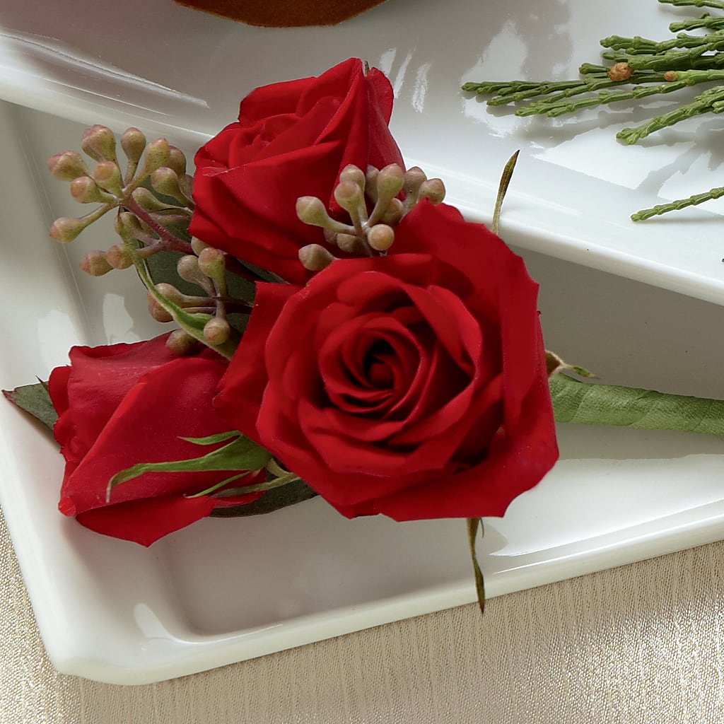 Red Spray Rose Boutonniere – Colonial Floral Fascinations, Georgetown SC
