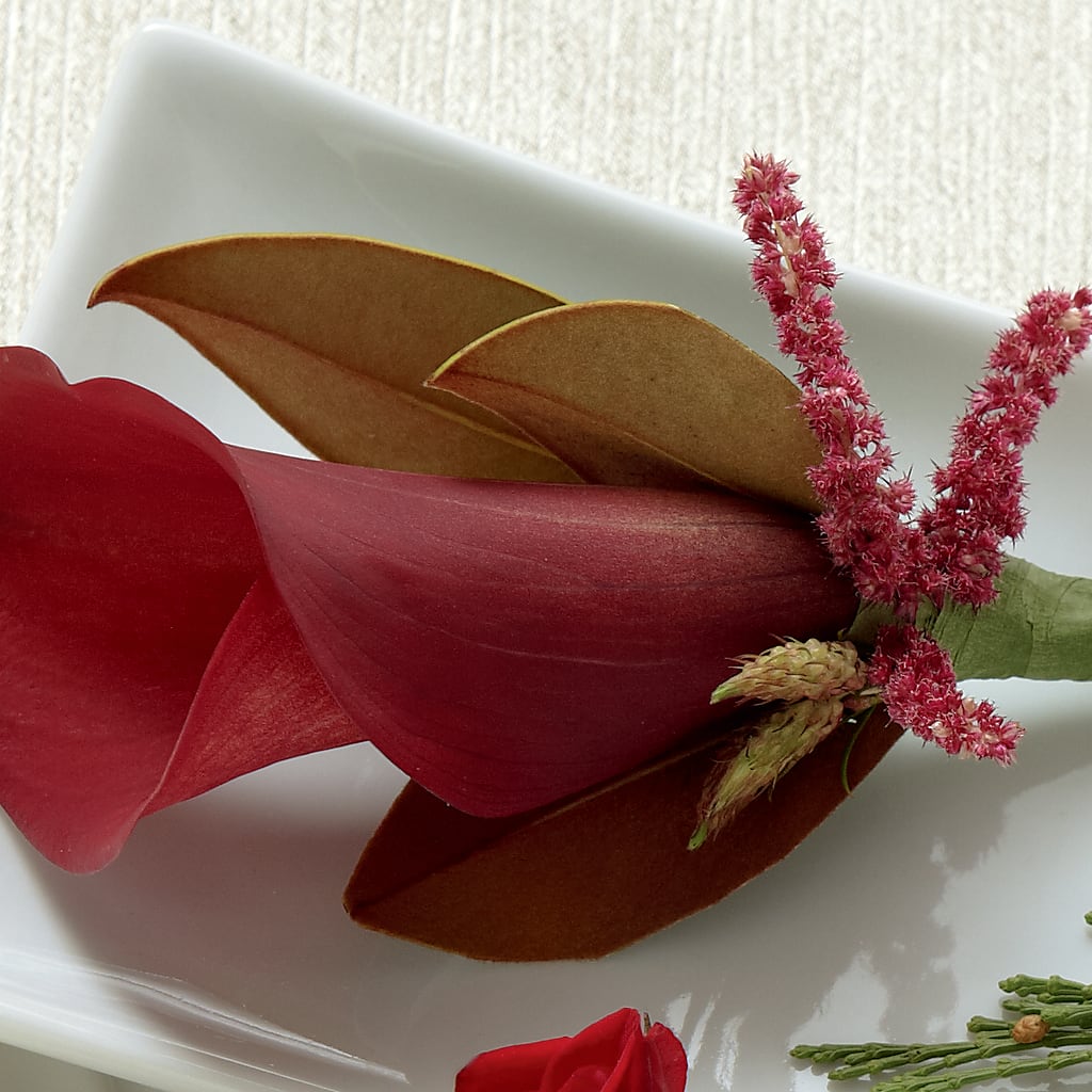 Red Calla Boutonniere – Colonial Floral Fascinations, Georgetown SC