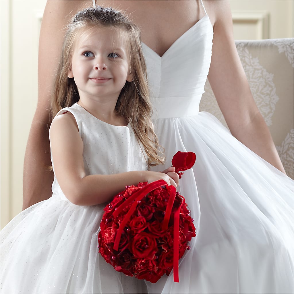Pure at Heart Flower Girl Arrangement – Colonial Floral Fascinations, Georgetown SC