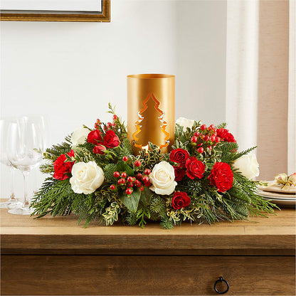 December Dreams Centerpiece –  Colonial Floral Fascinations, Georgetown SC