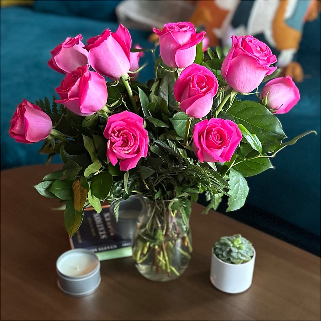 Long Stem Pink Rose Bouquet –  Colonial Floral Fascinations, Georgetown SC
