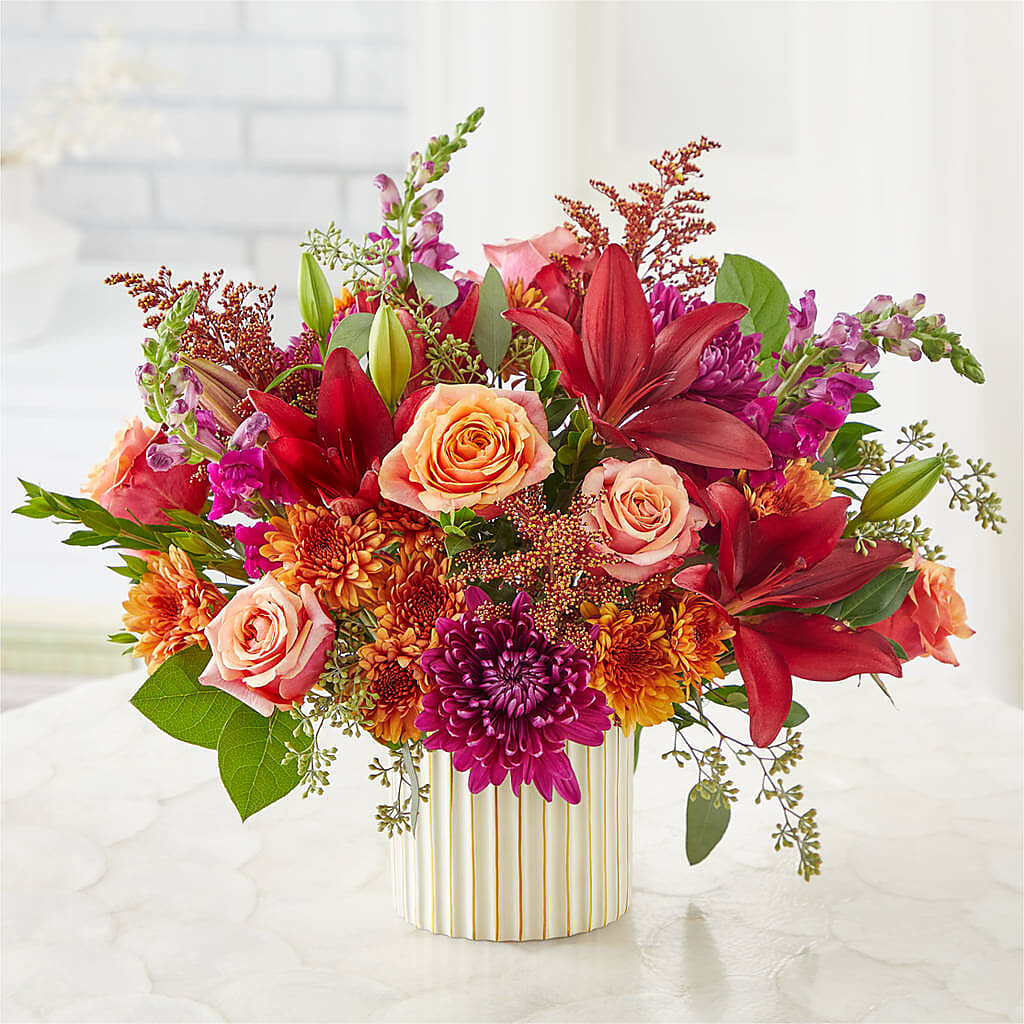 Burgundy Landscape Bouquet –  Colonial Floral Fascinations, Georgetown SC