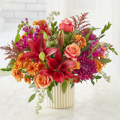 Burgundy Landscape Bouquet –  Colonial Floral Fascinations, Georgetown SC