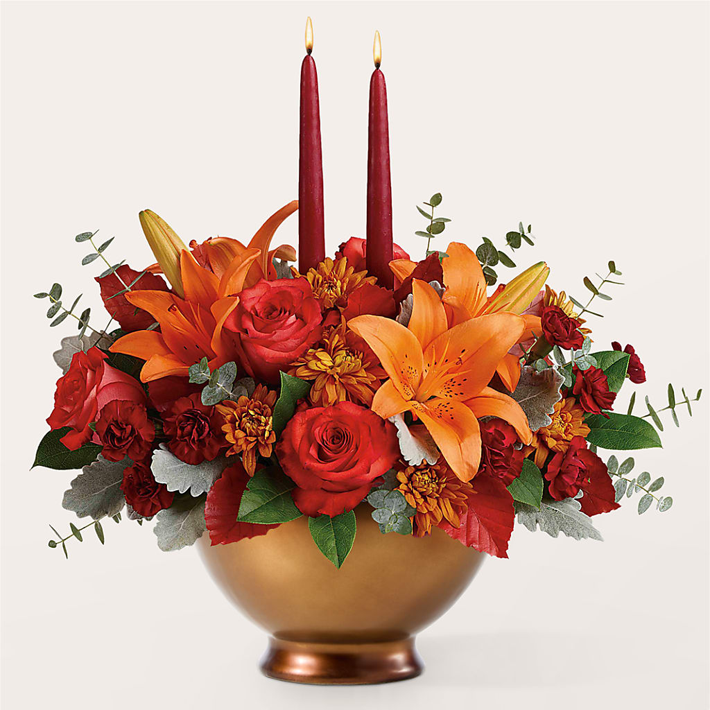 Fruits of Fall Centerpiece –  Colonial Floral Fascinations, Georgetown SC