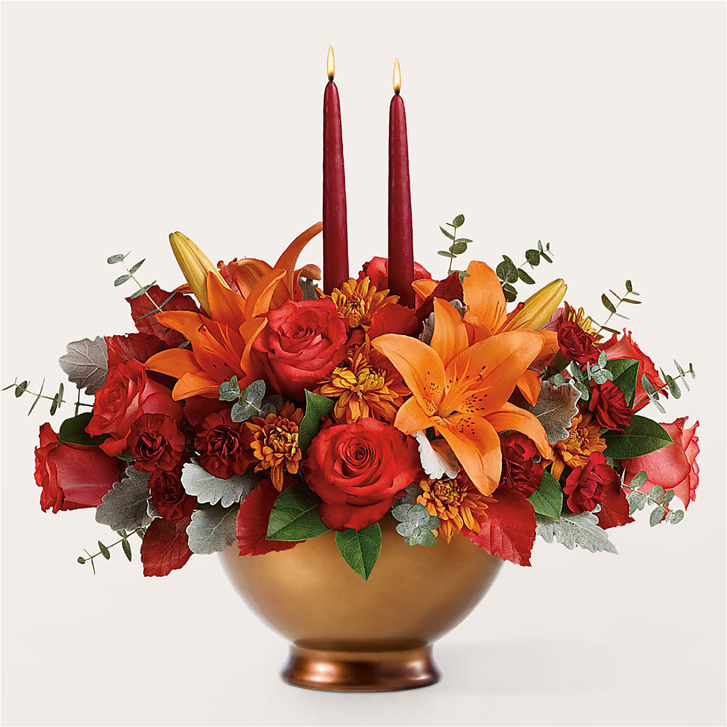 Fruits of Fall Centerpiece –  Colonial Floral Fascinations, Georgetown SC