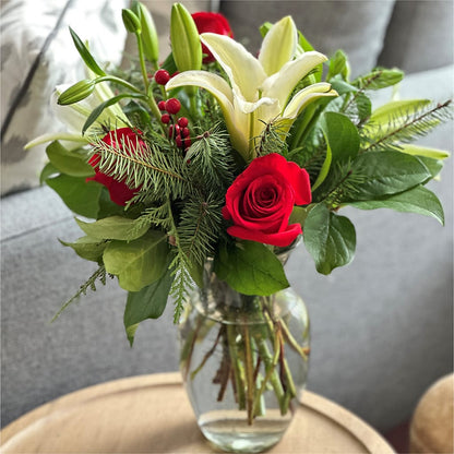 Sparkling Snowflakes Bouquet –  Colonial Floral Fascinations, Georgetown SC