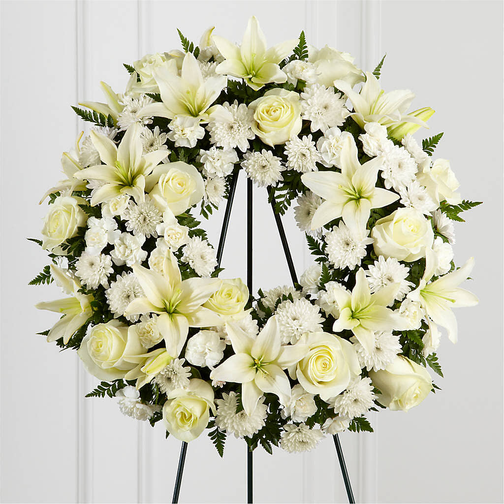 Treasured Tribute Wreath –  Colonial Floral Fascinations, Georgetown SC