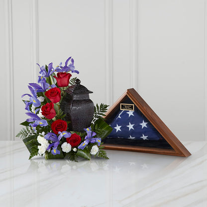 Patriotic Tribute Arrangement –  Colonial Floral Fascinations, Georgetown SC