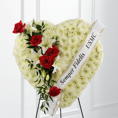 Heartfelt Hero Standing Heart –  Colonial Floral Fascinations, Georgetown SC