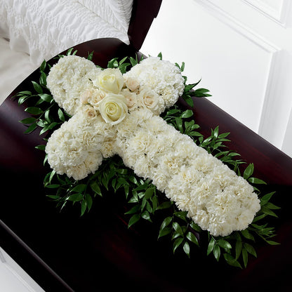 Peaceful Memories Casket Spray (Standard) –  Colonial Floral Fascinations, Georgetown SC