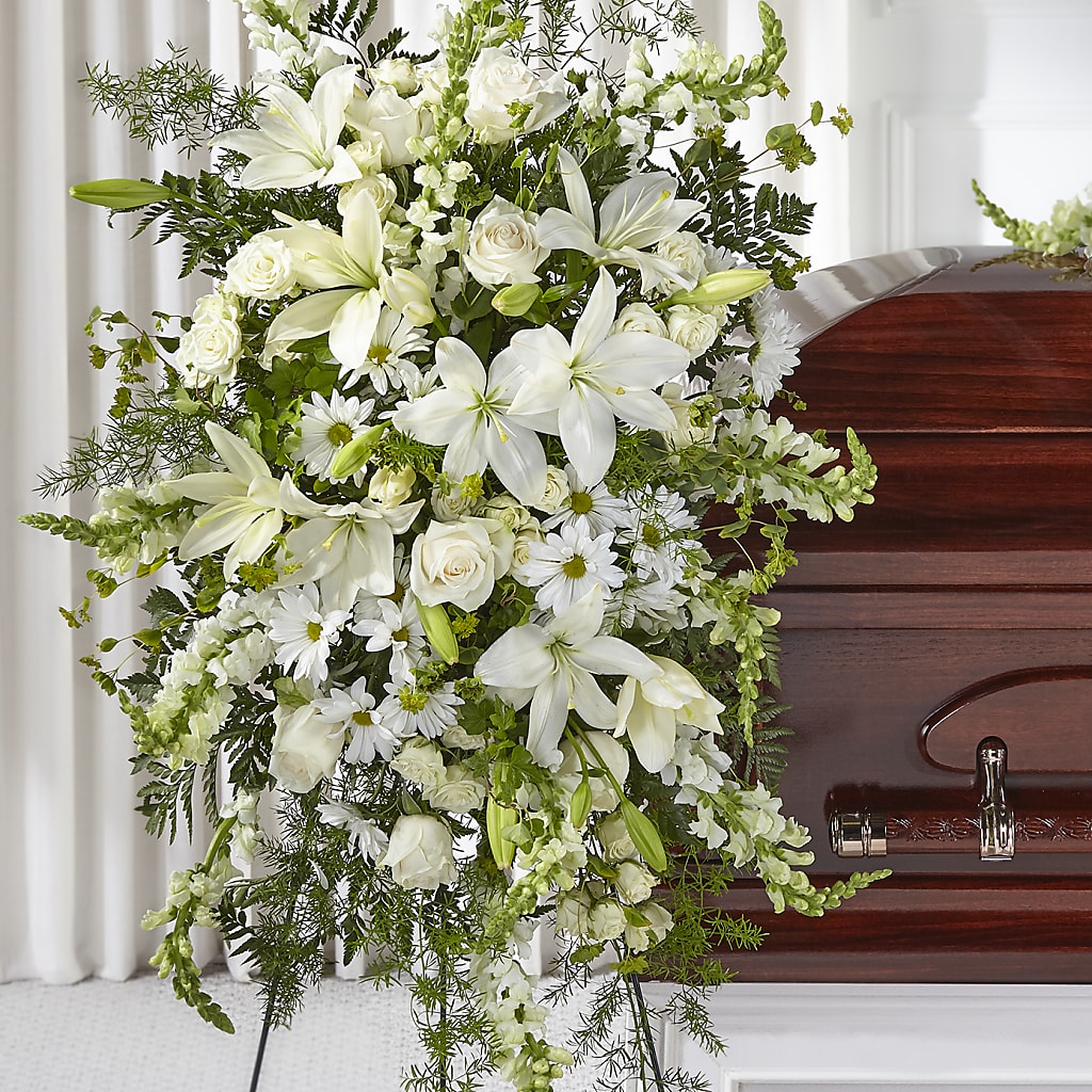 Loving Thoughts Standing Spray –  Colonial Floral Fascinations, Georgetown SC