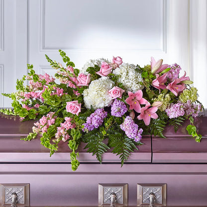 Life's Gratitude Casket Spray –  Colonial Floral Fascinations, Georgetown SC