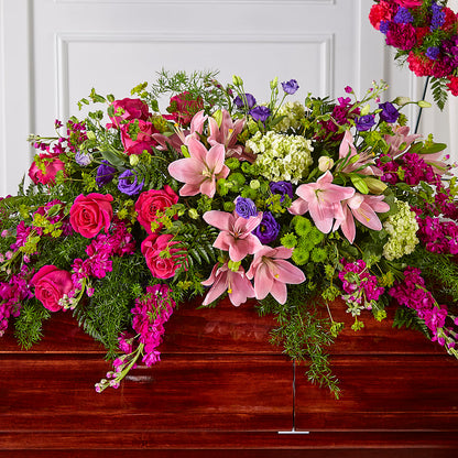 Radiant Tribute Casket Spray –  Colonial Floral Fascinations, Georgetown SC