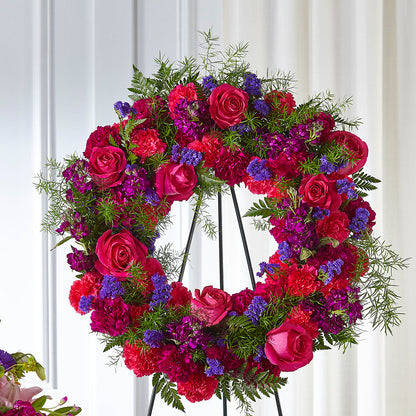 Calming Colors Wreath –  Colonial Floral Fascinations, Georgetown SC