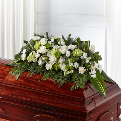 Hopeful Gesture Casket Spray –  Colonial Floral Fascinations, Georgetown SC