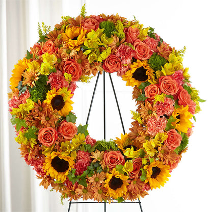 Autumnal Memories Wreath (Standard) –  Colonial Floral Fascinations, Georgetown SC