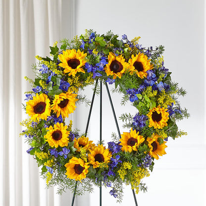 Bright Rays Wreath –  Colonial Floral Fascinations, Georgetown SC