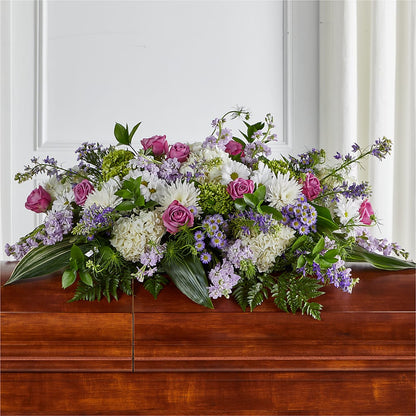 Meadows of Serenity Casket Spray –  Colonial Floral Fascinations, Georgetown SC