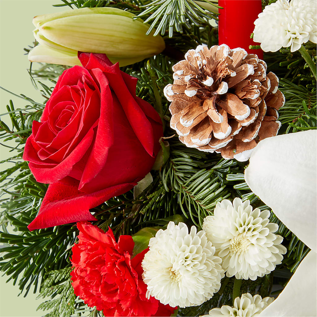 Seasonal Festivities Centerpiece –  Colonial Floral Fascinations, Georgetown SC