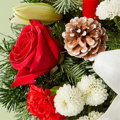 Seasonal Festivities Centerpiece –  Colonial Floral Fascinations, Georgetown SC