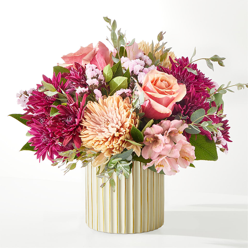 Berry Cobbler Bouquet with Ivory Vase –  Colonial Floral Fascinations, Georgetown SC