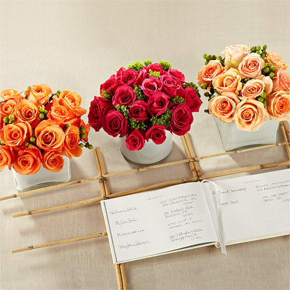 Dawn Rose Centerpiece –  Colonial Floral Fascinations, Georgetown SC