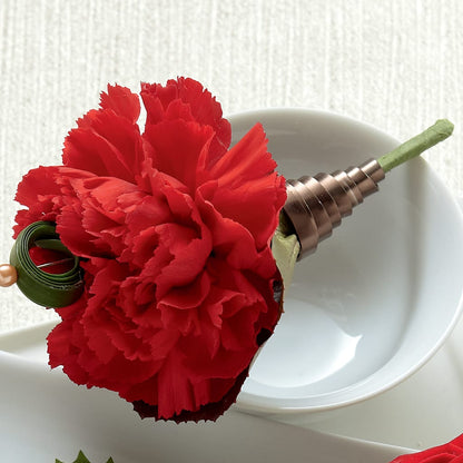Red Carnation Boutonniere –  Colonial Floral Fascinations, Georgetown SC